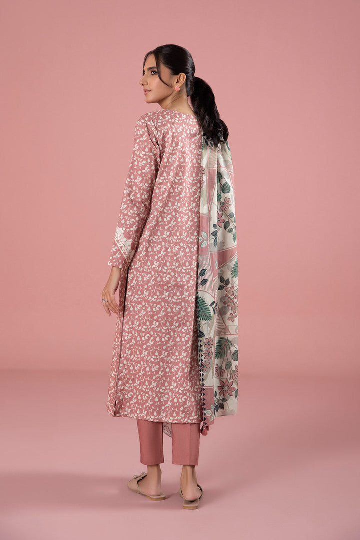 Womens Unstitched Day to Day 3 Piece - Printed Lawn Suit